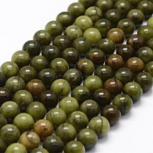 8MM Taiwan‎ Jade Beads-ONE Gemstone Bead Strand-Jewelry Making Supply Crafts NWT
